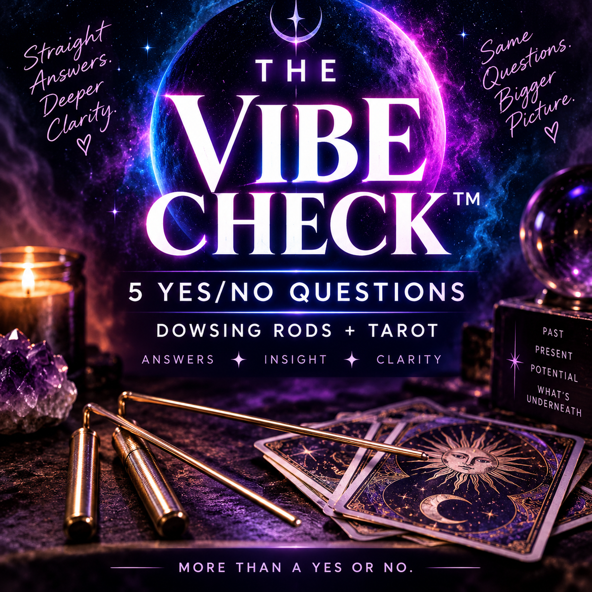 The Vibe Check™ Dowsing Rod + Tarot Reading by Rachel.Lannyy™️